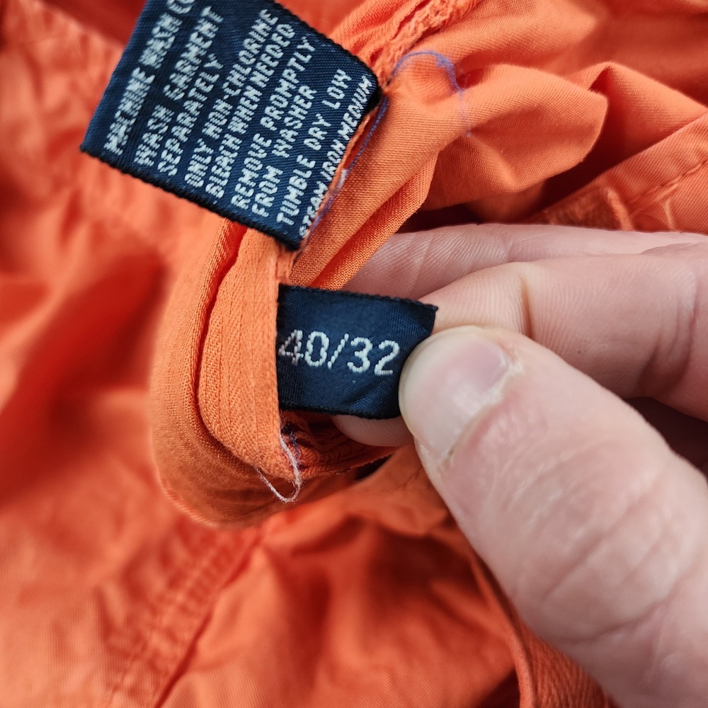 Polo Ralph Lauren Mens 40x32 Orange Paratrooper Tactical Flight Cargo Pants - Picture 4 of 6